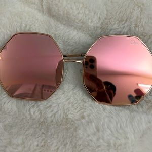 Quay Octagon Sunglasses (Kiss & Tell)